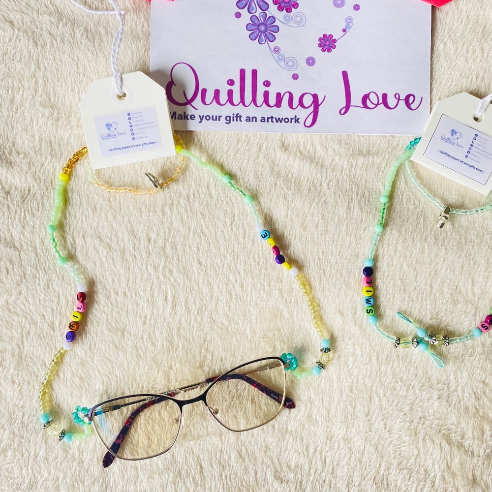 Quilling Love Eyeglasses Handle